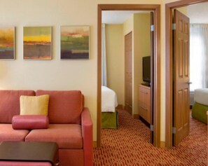 Two Bedroom Queen | In-room safe, desk, iron/ironing board, free WiFi - Amian Residence (Houston)