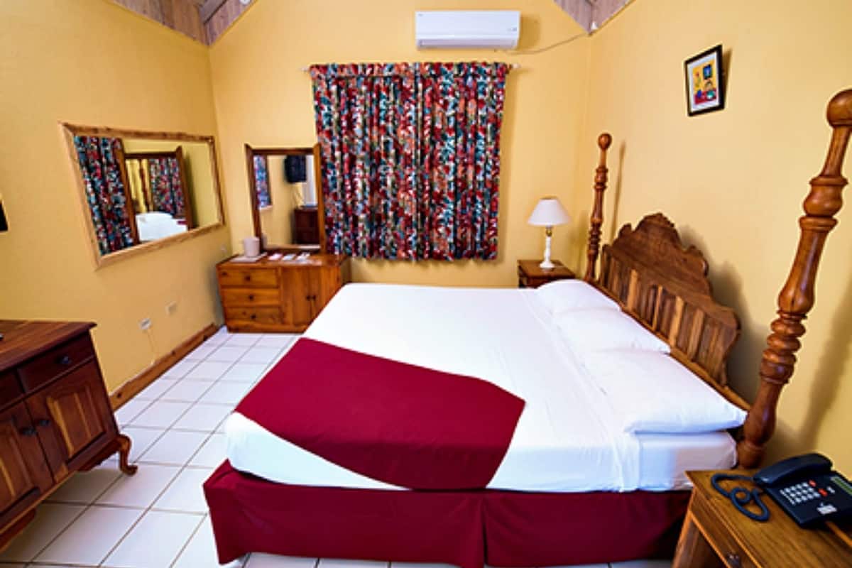 Blackout curtains, iron/ironing board (on request), cots/infant beds