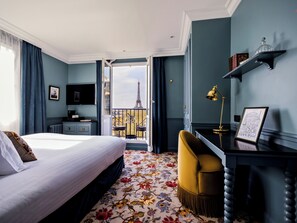 La Chambre 55 - Vue Tour Eiffel - Accès spa 45min offert | Sábanas de algodón egipcio y ropa de cama de alta calidad 