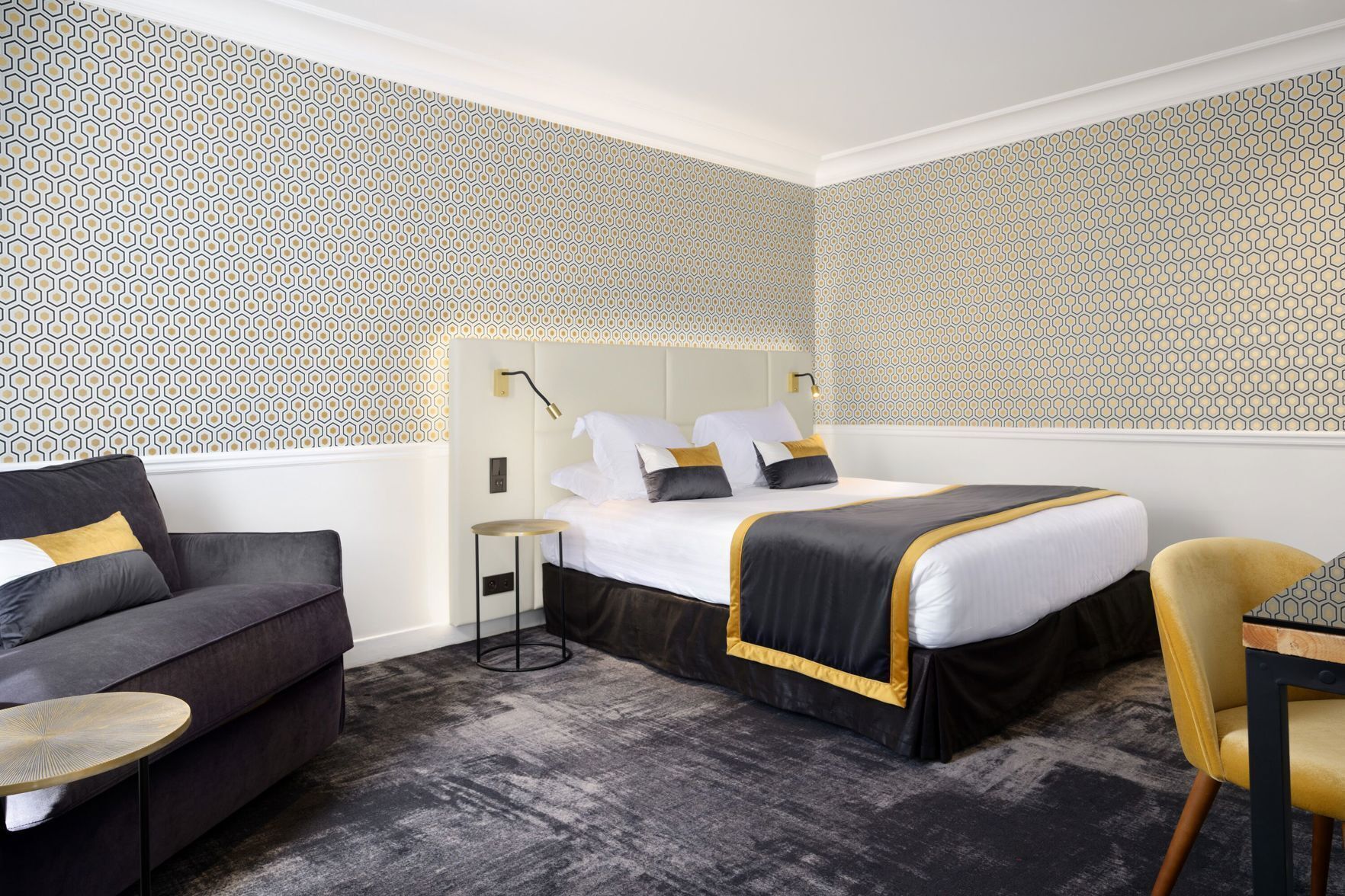 Premium bedding, pillowtop beds, in-room safe, desk