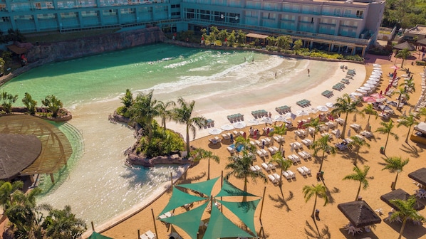 Private beach, 2 beach bars, fishing - Mabu Thermas Grand Resort (Foz do Iguaçu)