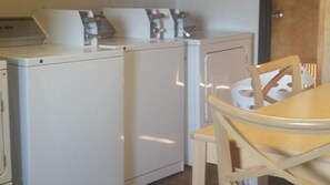 Fridge, microwave, coffee/tea maker