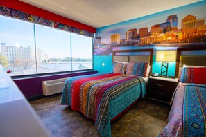 Two Double Full Size Beds | Soundproofing, free WiFi - Philly Inn & Suites (Philadelphia)