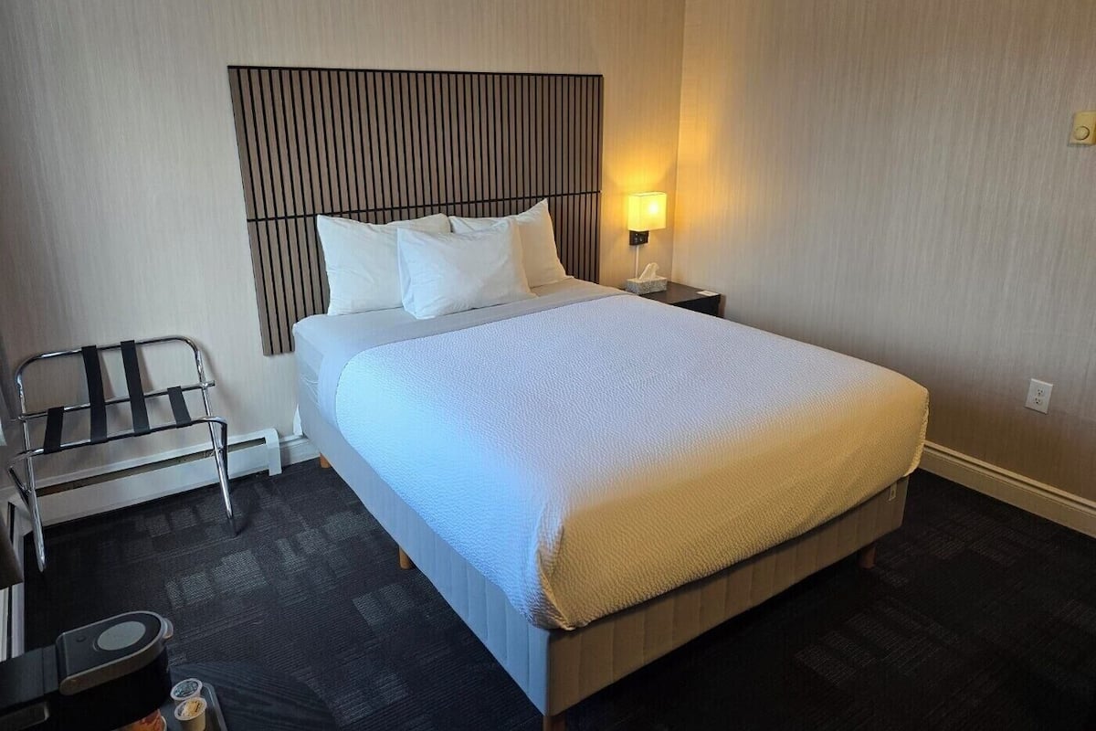 Desk, blackout curtains, iron/ironing board (on request), free WiFi