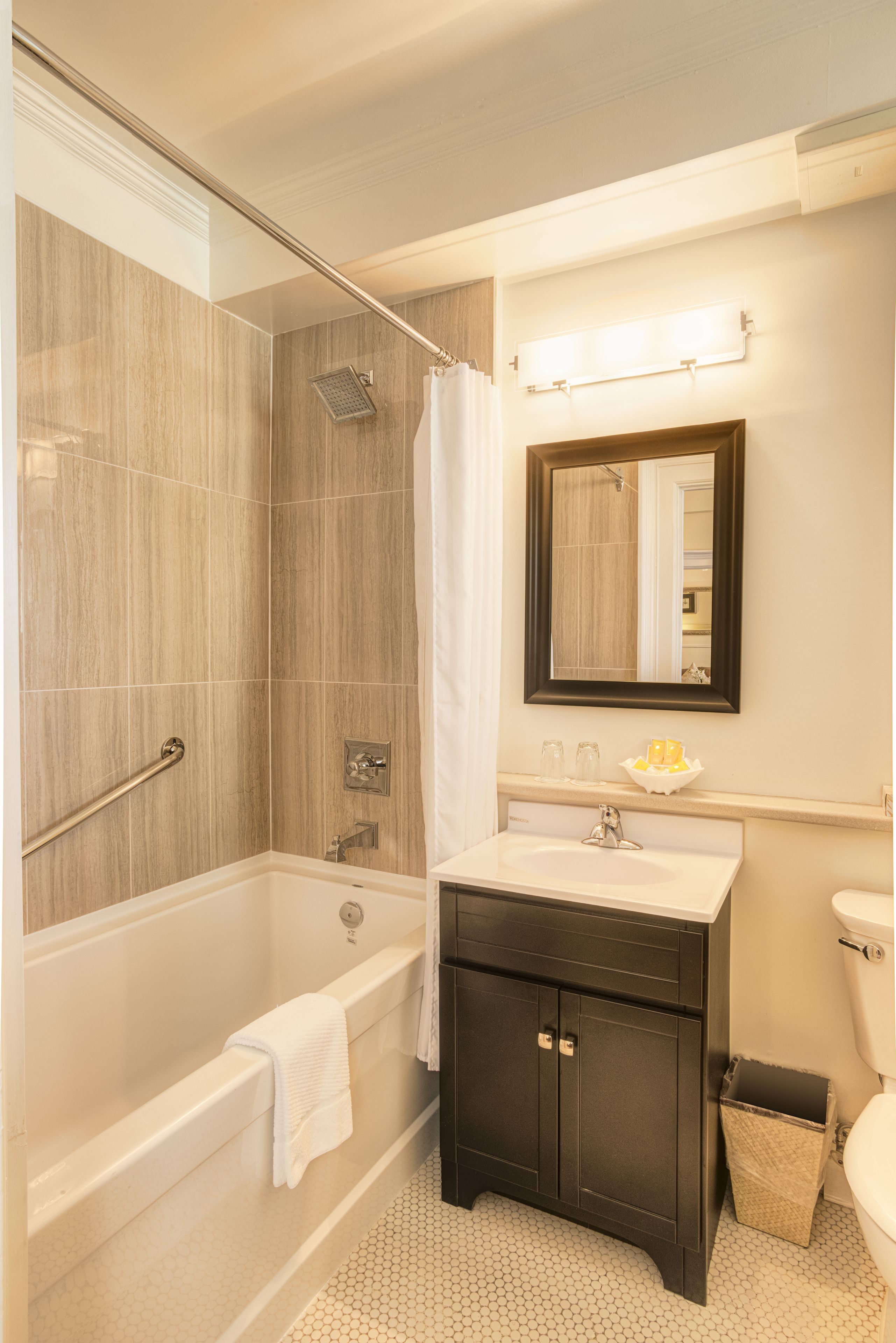 free toiletries, hair dryer, bathrobes, slippers