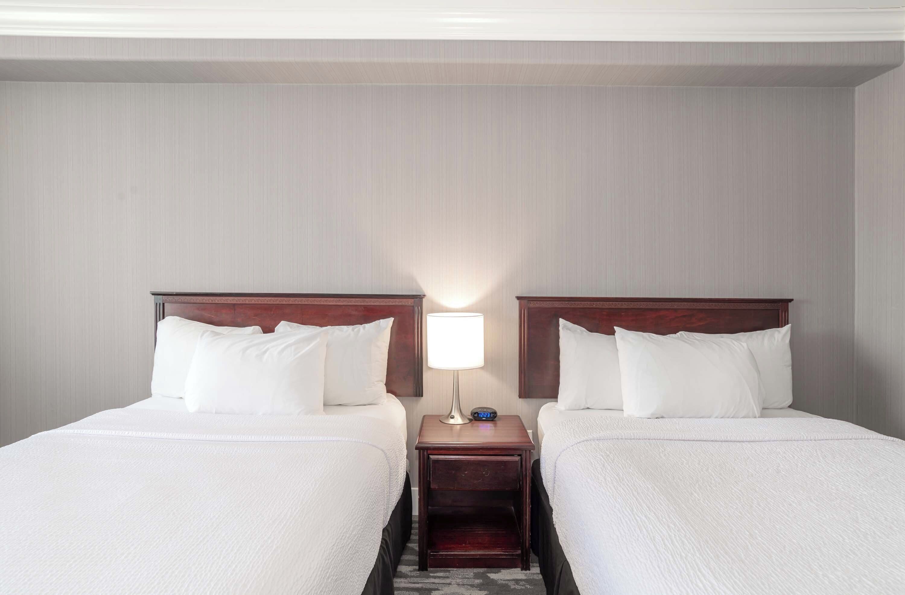 standard room, 2 double beds | 1 bedroom, desk, laptop workspace, blackout curtains