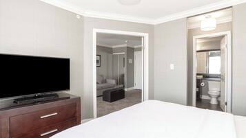 Grand Suite, 1 King Bed with Sofa bed, Kitchenette | 1 bedroom, desk, laptop workspace, blackout curtains