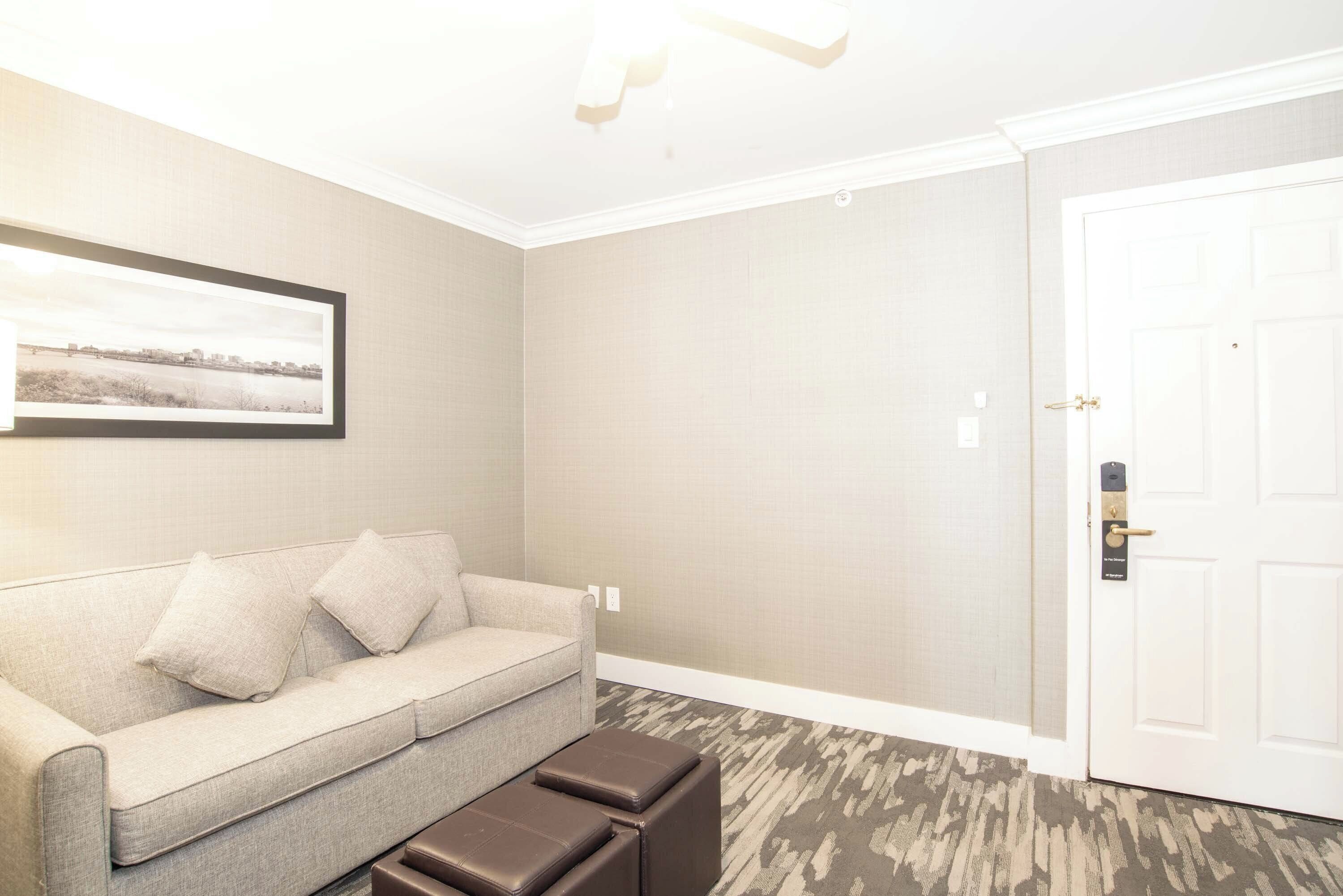 standard suite, 1 king bed, kitchenette (sofa bed) | living area | 32-inch flat-screen tv with cable channels, tv