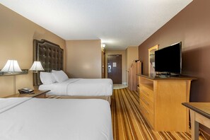 In-room safe, desk, laptop workspace, blackout curtains