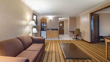 In-room safe, desk, laptop workspace, blackout drapes