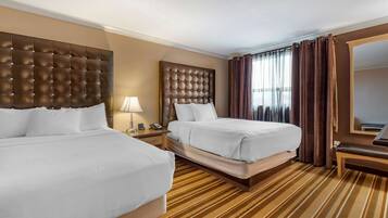 In-room safe, desk, laptop workspace, blackout drapes