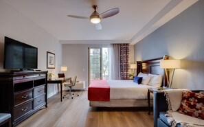 Room, 1 King Bed with Sofa bed, Patio | Premium bedding, down comforters, pillowtop beds, in-room safe - Ayres Suites Mission Viejo – Lake Forest (Mission Viejo)