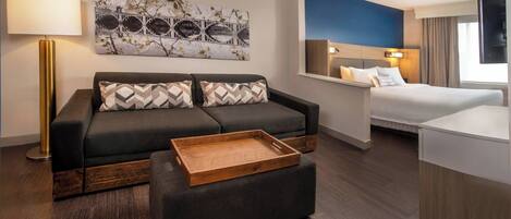 27-inch flat-screen TV with cable channels, TV, video-game console