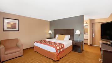 Desk, blackout drapes, iron/ironing board, WiFi (free)