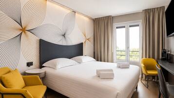 Privilege Double Room | Desk, laptop workspace, iron/ironing board, free cribs/infant beds