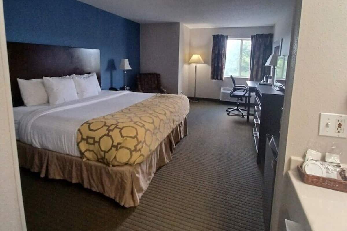 Premium bedding, desk, iron/ironing board, rollaway beds