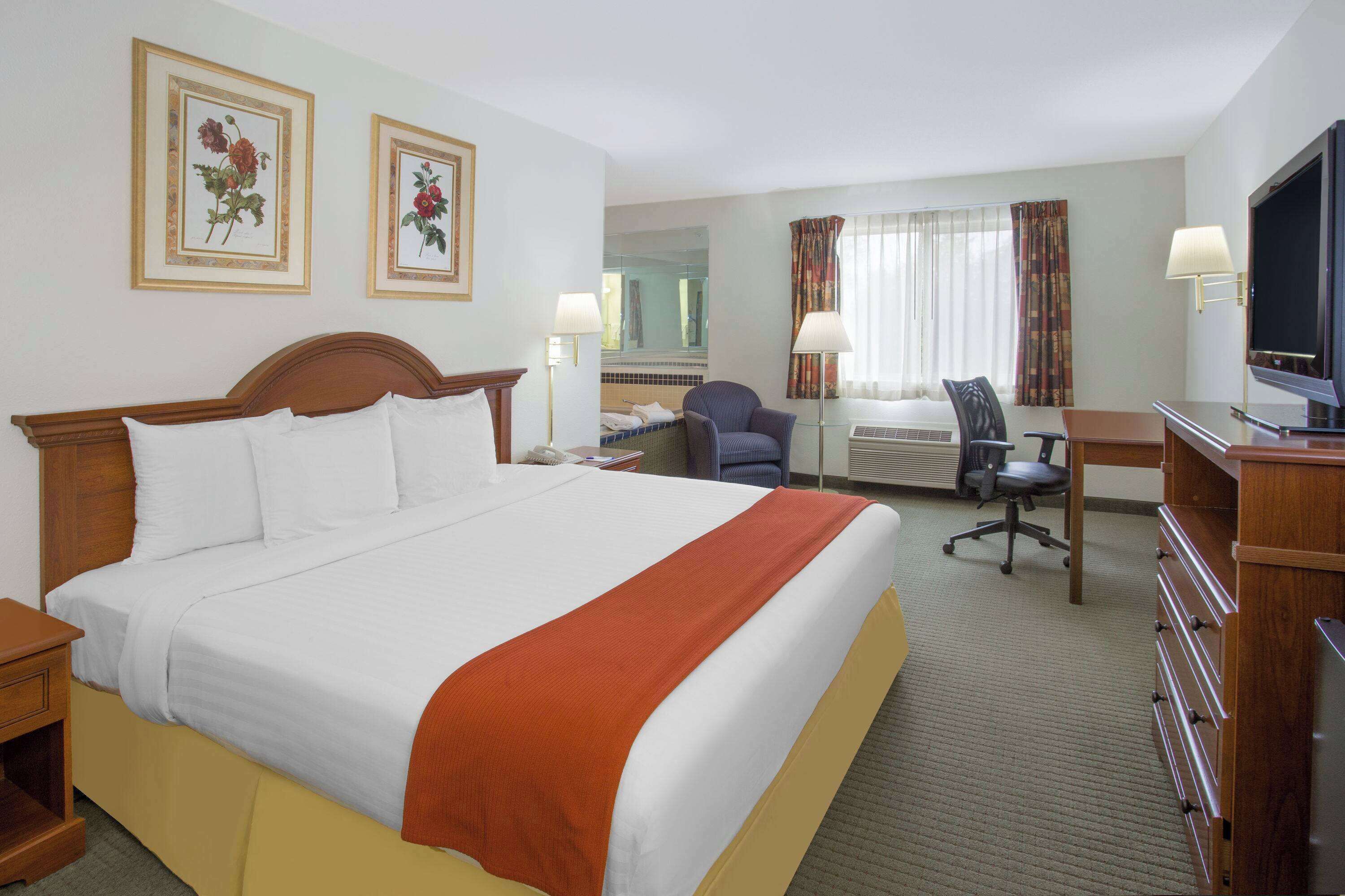 Premium bedding, desk, iron/ironing board, rollaway beds