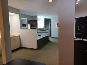 Executive Studio Suite, 1 King Bed, Non Smoking | Premium bedding, desk, iron/ironing board, rollaway beds