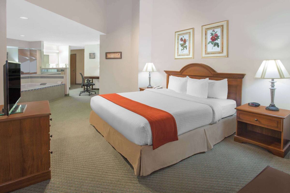 Executive Studio Suite, 1 King Bed, Non Smoking | Premium bedding, desk, iron/ironing board, rollaway beds