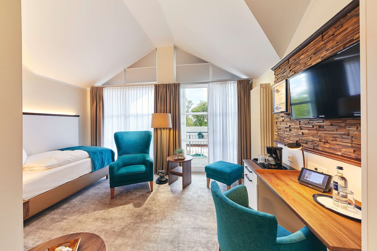 标准房, 1 张单人床 | 防过敏的被褥、迷你吧、客房内保险箱、遮光窗帘