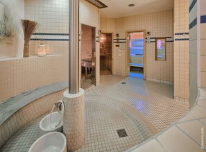 Sauna, hot tub, body treatments, body wraps, body scrubs, facials