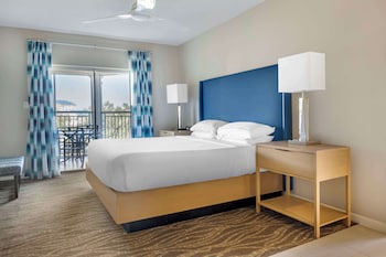 Premium bedding, down comforters, pillowtop beds, in-room safe at Hilton Grand Vacations Club SeaWorld® Orlando