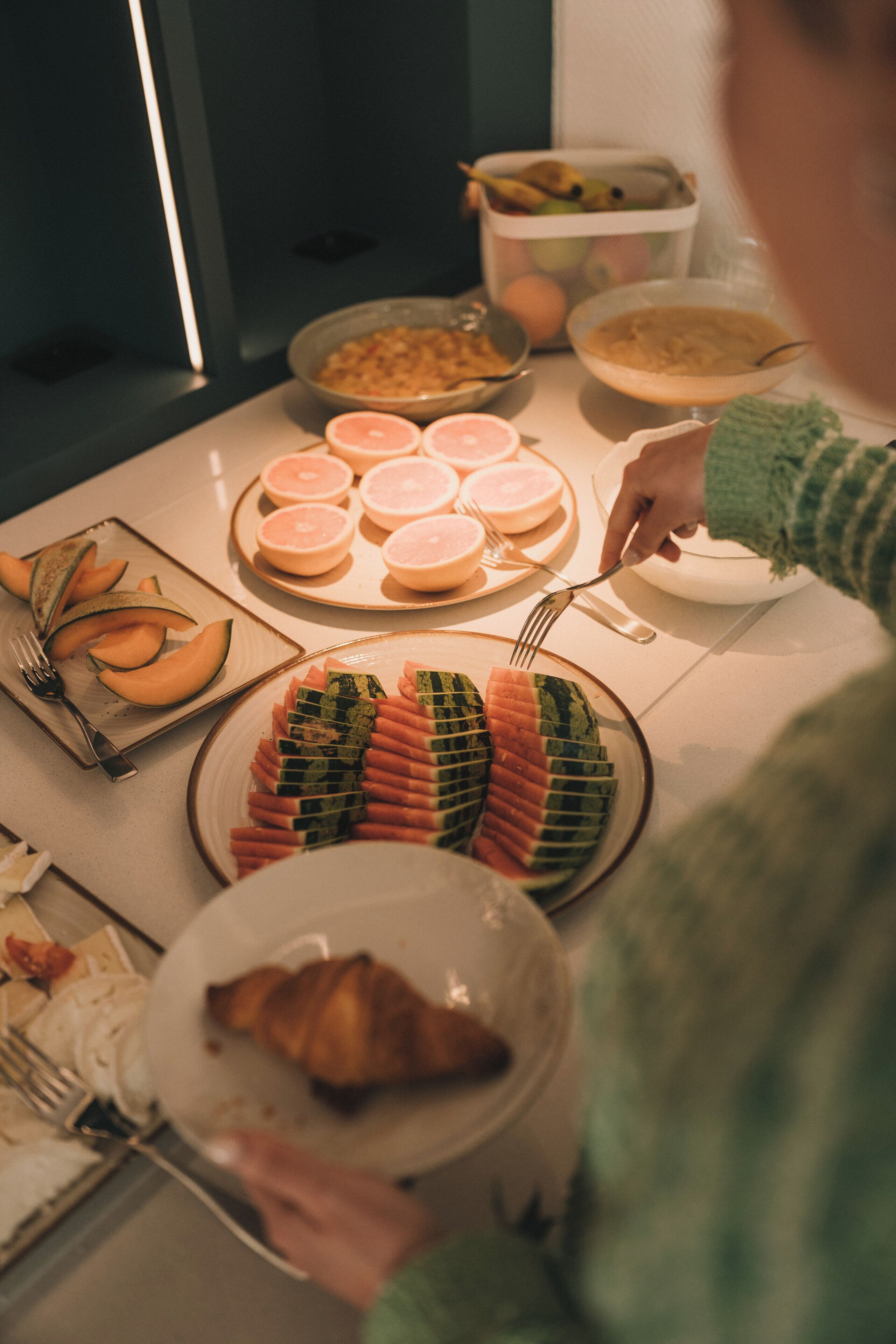 daily buffet breakfast (eur 15 per person)