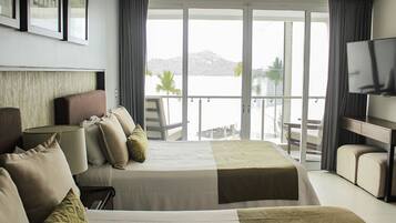 Deluxe Room, 2 Double Beds | In-room safe, blackout drapes, iron/ironing board, free WiFi