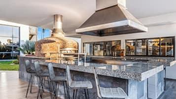 Regional cuisine, beach views