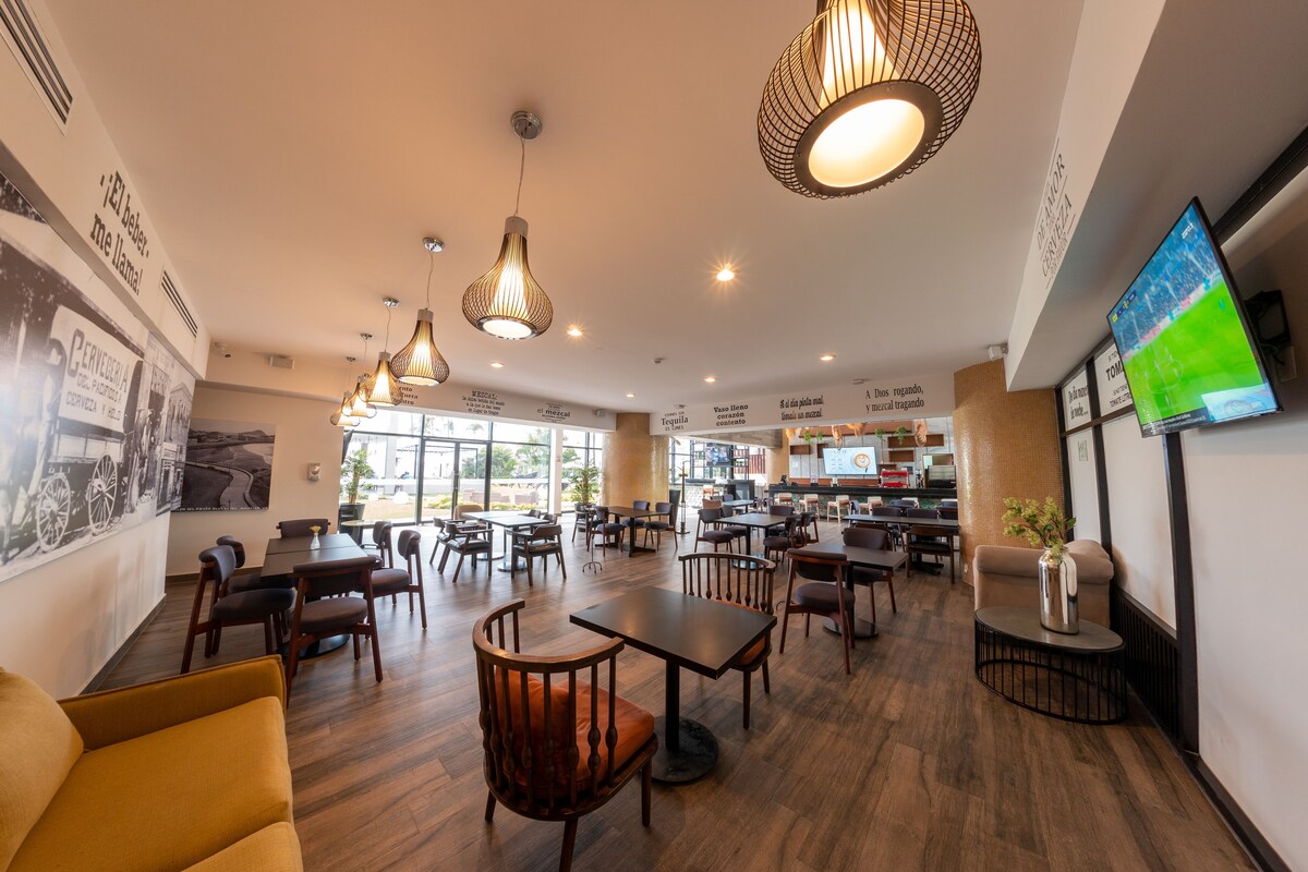 Cocina regional con vista a la playa 