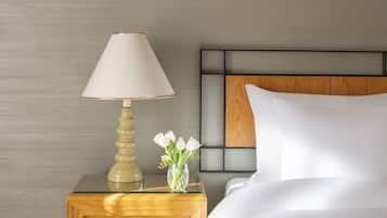 Hypo-allergenic bedding, in-room safe, individually decorated