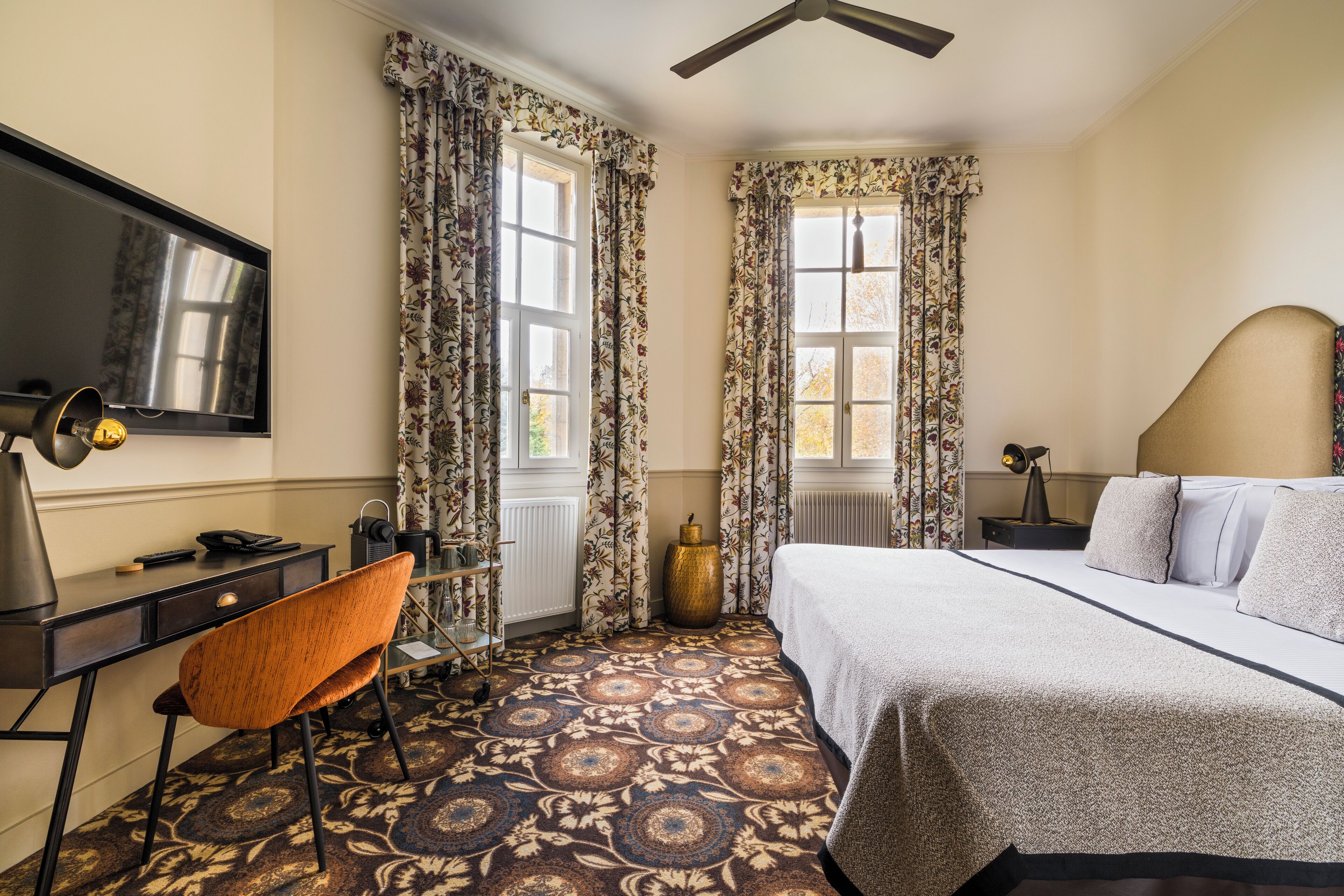 Chambre Standard (Château) | Literie de qualité supérieure, couette en duvet d'oie