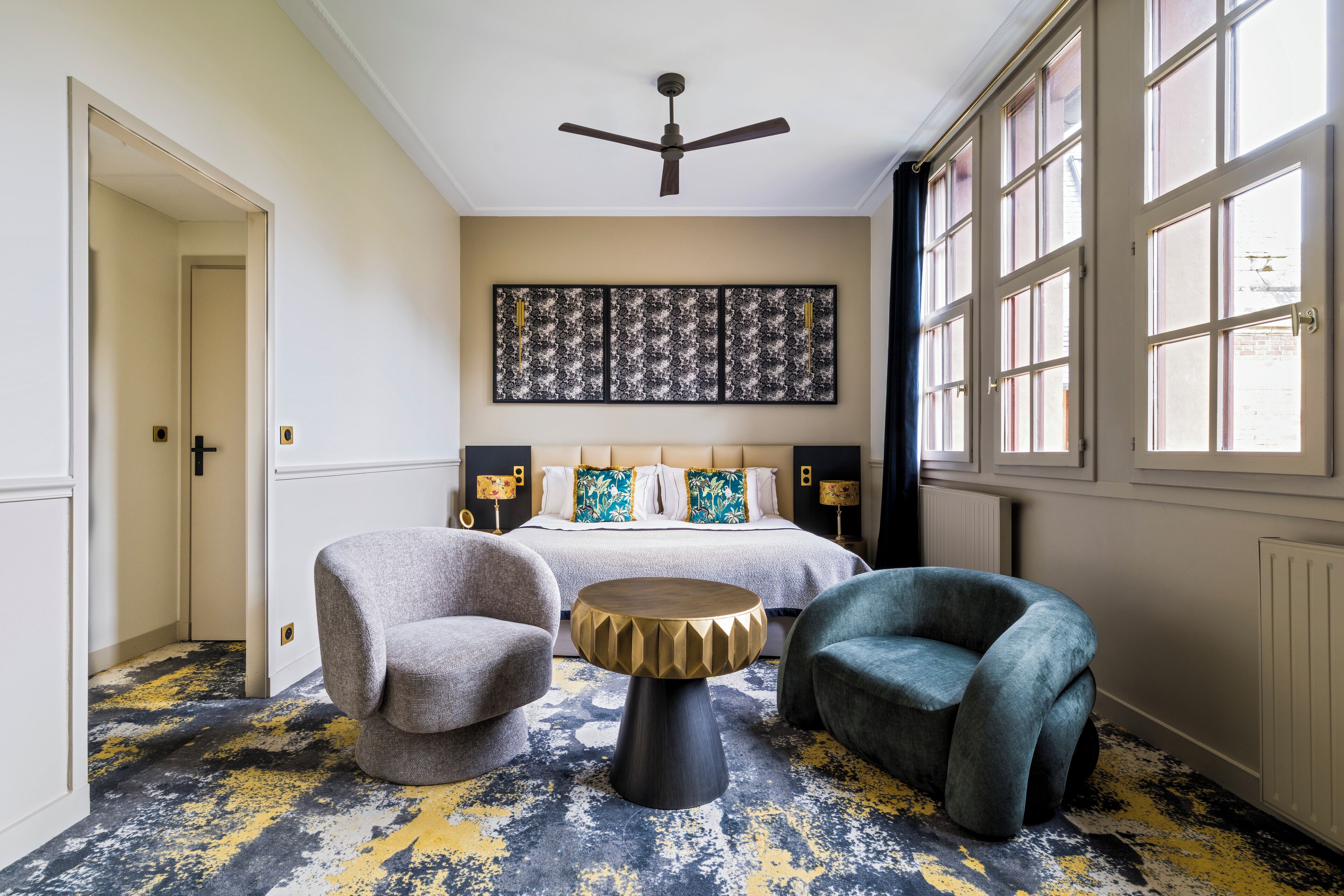 Superior kamer (Château) | Luxe beddengoed, donsdekens, een kluis op de kamer