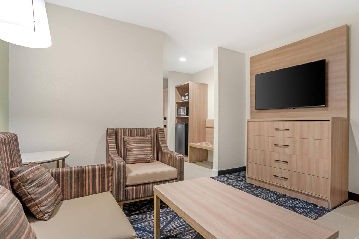 Suite, 1 King Bed, Non Smoking (with Sofabed) | In-room safe, desk, iron/ironing board, cribs (free)