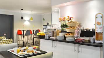 Daily buffet breakfast (EUR 15 per person)