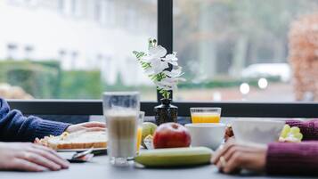 Daily buffet breakfast (EUR 26 per person)