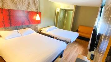 In-room safe, desk, blackout curtains, soundproofing