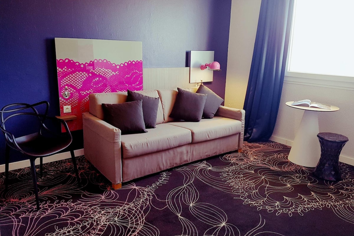Suite, 2 Double Beds | Premium bedding, desk, blackout drapes, soundproofing