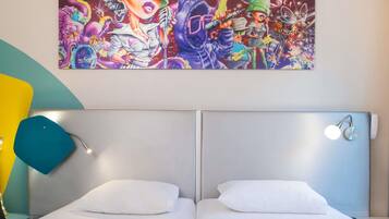 Chambre Standard avec lits jumeaux, 2 lits une place | Literie de qualité supérieure, rideaux occultants, chambres insonorisées