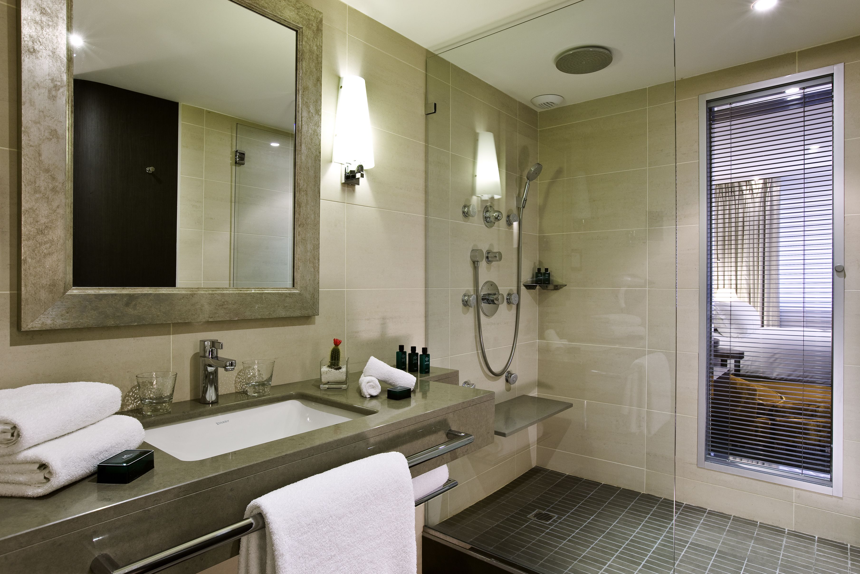 free toiletries, hair dryer, bathrobes, slippers