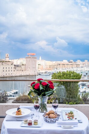 Luxury Room, 1 King Bed, Terrace (Old Port View, Spa and Gym Access) | View from room