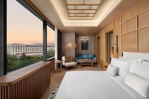 Suite Club, 1 cama King size y sofá cama | Sábanas de algodón egipcio, ropa de cama de alta calidad y edredón