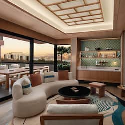 Club Suite, 1 Double Bed (Terrace) | Living room | Smart TV, pay movies