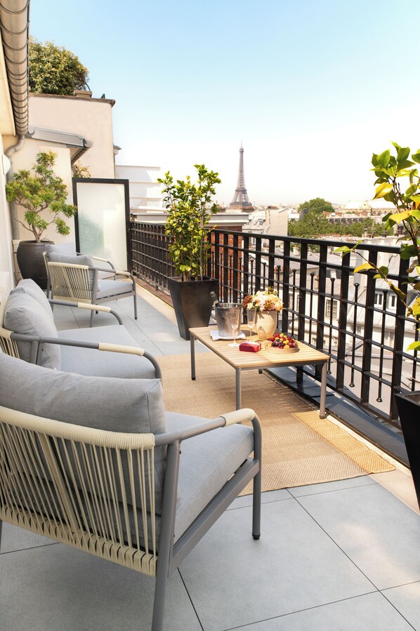 Suite panorámica | Terraza o patio