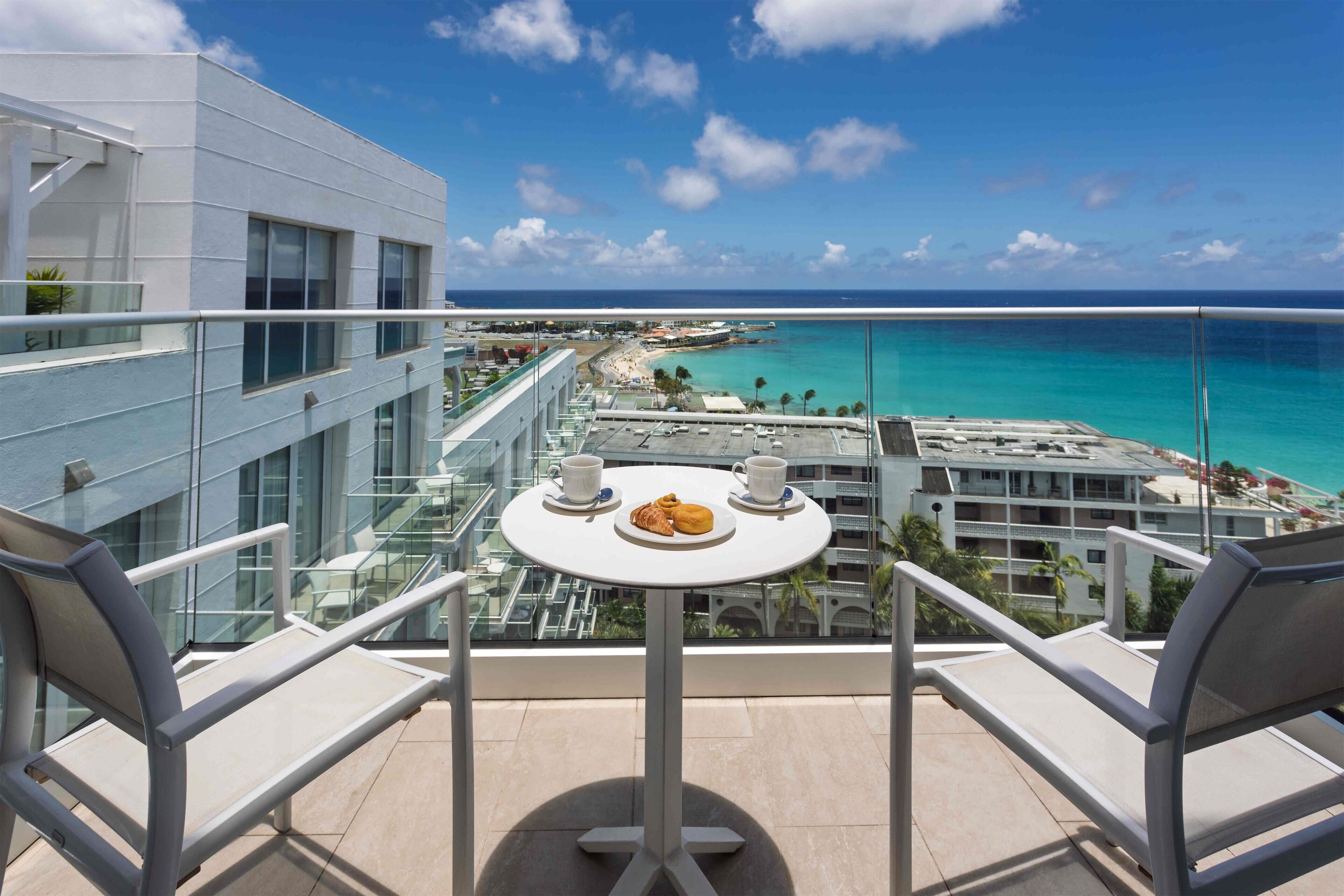 Executive Suite, 1 King Bed with Sofa bed, Ocean View (Ultimate Adults-Only One Bedroom Ocea) | Frette Italian sheets, premium bedding, free minibar, in-room safe