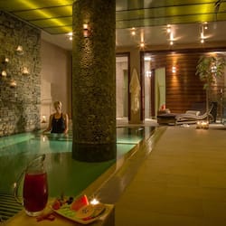 Hot tub, body treatments, hot stone massages, deep-tissue massages