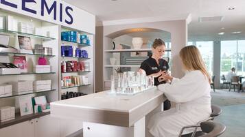 Behandlungsräume für Paare, Sauna, Körperbehandlungen, Aromatherapie