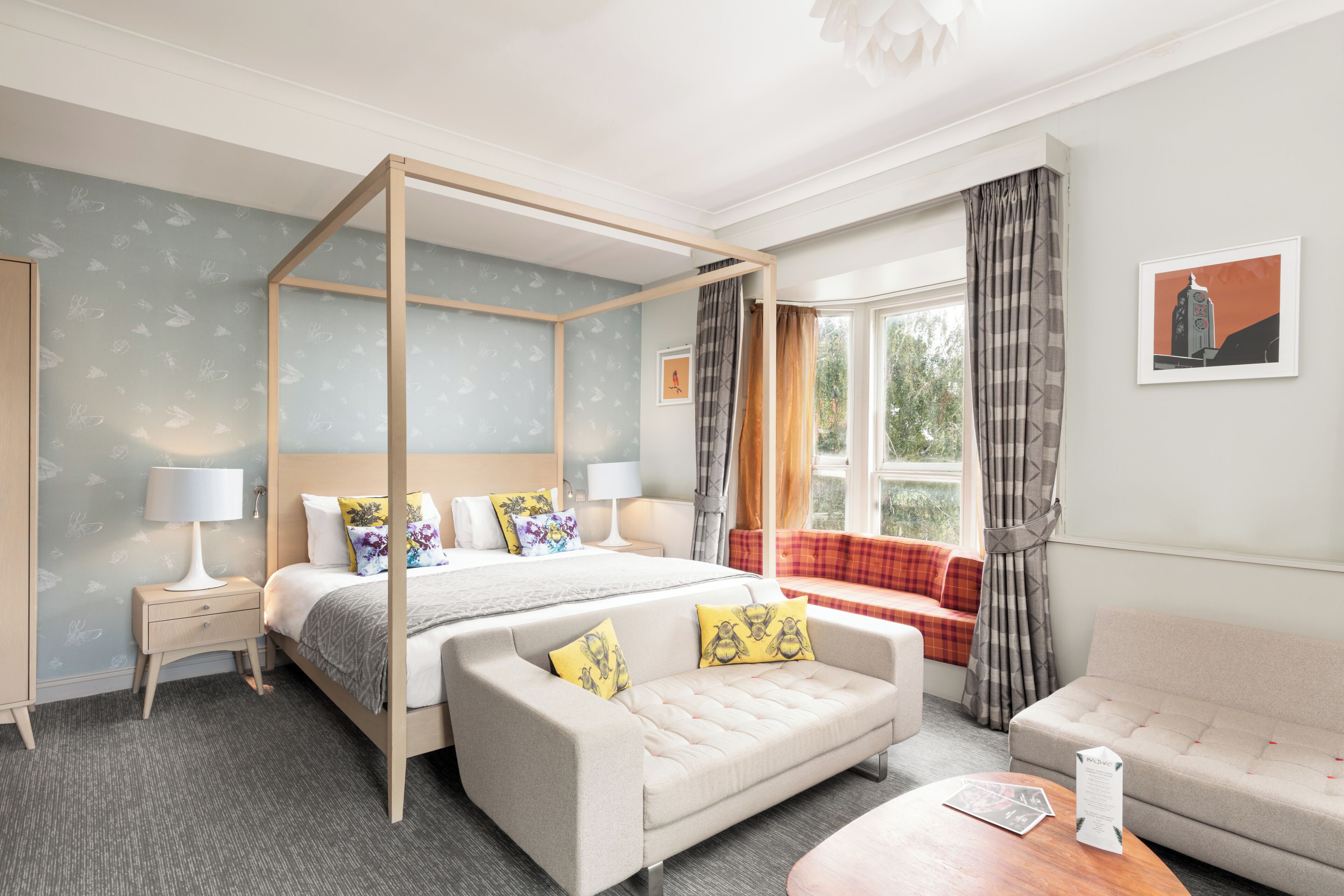 Double Room (Four Poster) | In-room safe, iron/ironing board, free WiFi, bed sheets