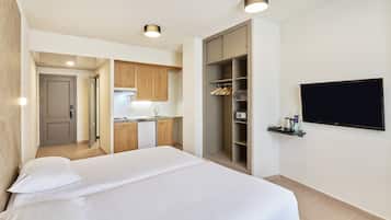 Estudio Confort | Caja fuerte, cunas gratuitas, wifi gratis y ropa de cama