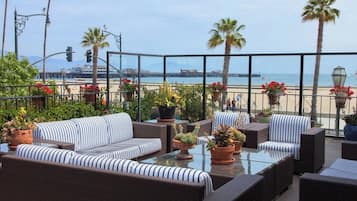 Vista a la playa o el mar